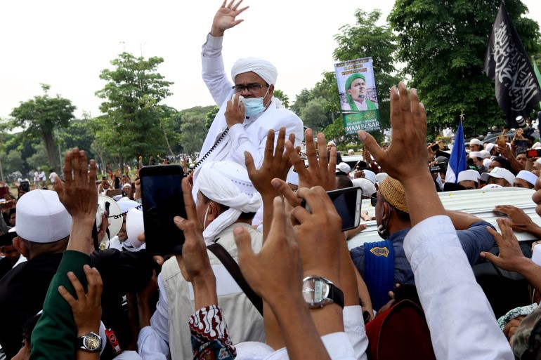 Shihab faces charges of violating coronavirus protocols after the staging of several mass gatherings since his return from self-exile in Saudi Arabia last year/Aljazeera.