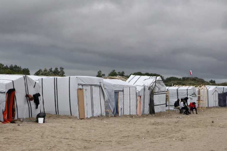 Migrants camping near the English Channel/Al Jazeera.