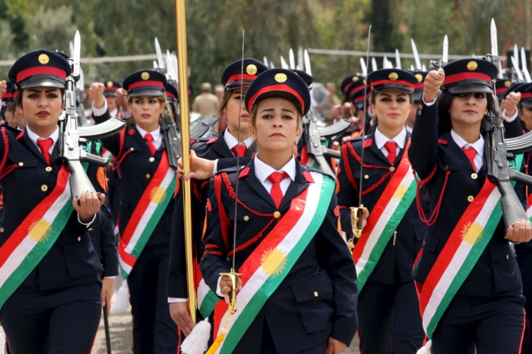 Kurdish women [Reuters]