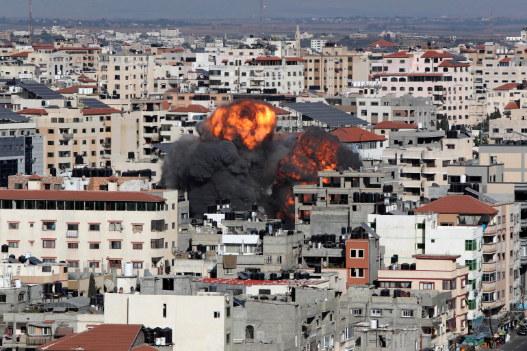 Gaza City, May 14, 2021. [REUTERS/Mohammed Salem]