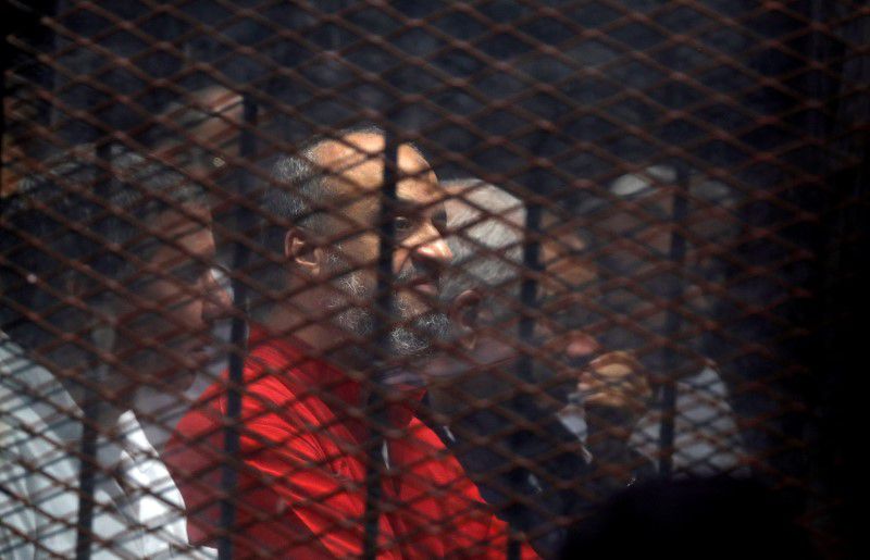 Muslim Brotherhood member Mohamed el-Beltagi in court in December 2018 [Reuters]