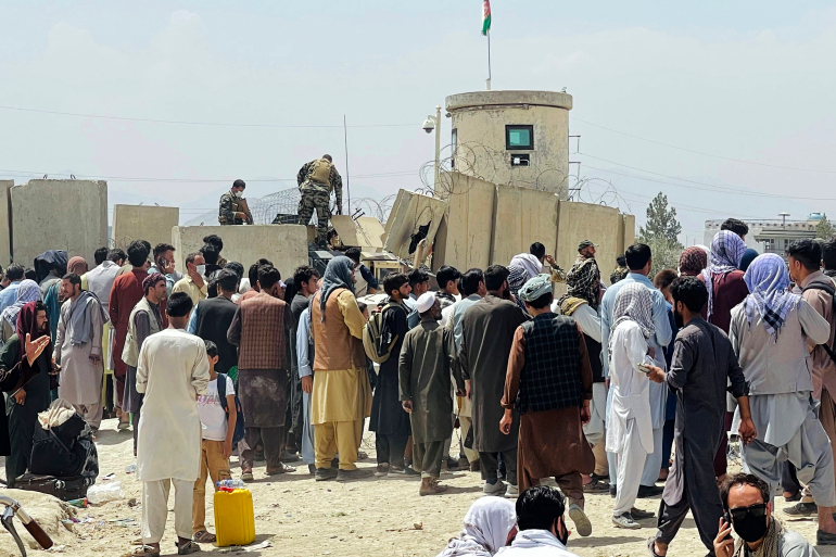 Kabul airport, August 2921 [Al Jazeera]