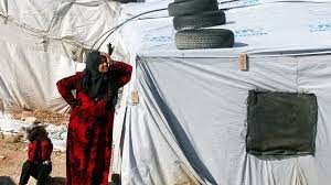 Syrian refugees in a camp in Lebanon {Reuters]