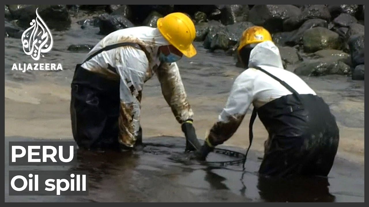 Peru oil spill/Aljazeera.