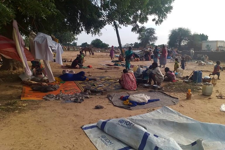 Displaced people in Darfur/Aljazeera.