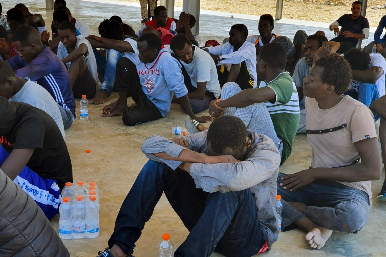 Africa migrants in Libya/Aljazeera.