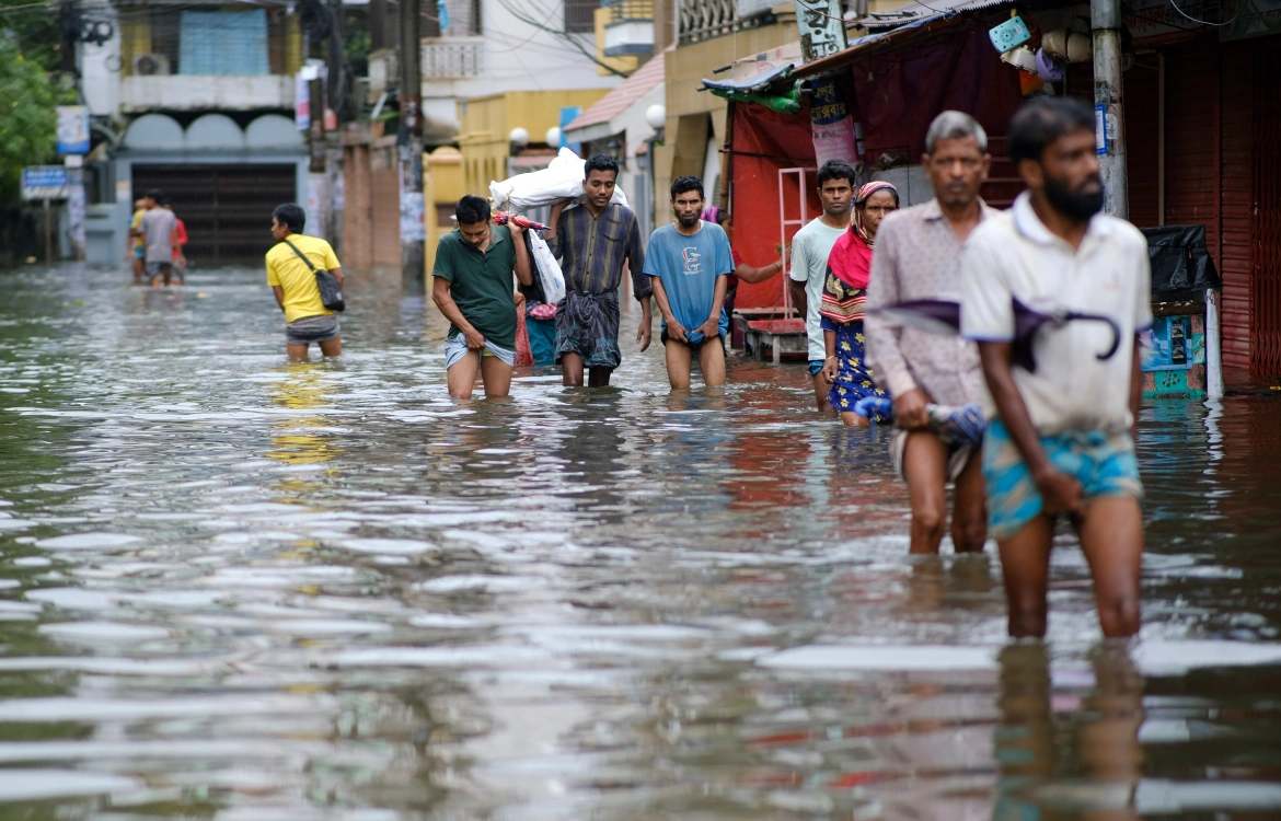 Monsoon storms in Bangladesh and India have unleashed devastating floods/Aljazeera.