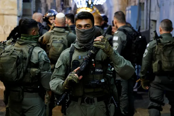 Israeli forces stormed Al-Aqsa Mosque/Aljazeera.