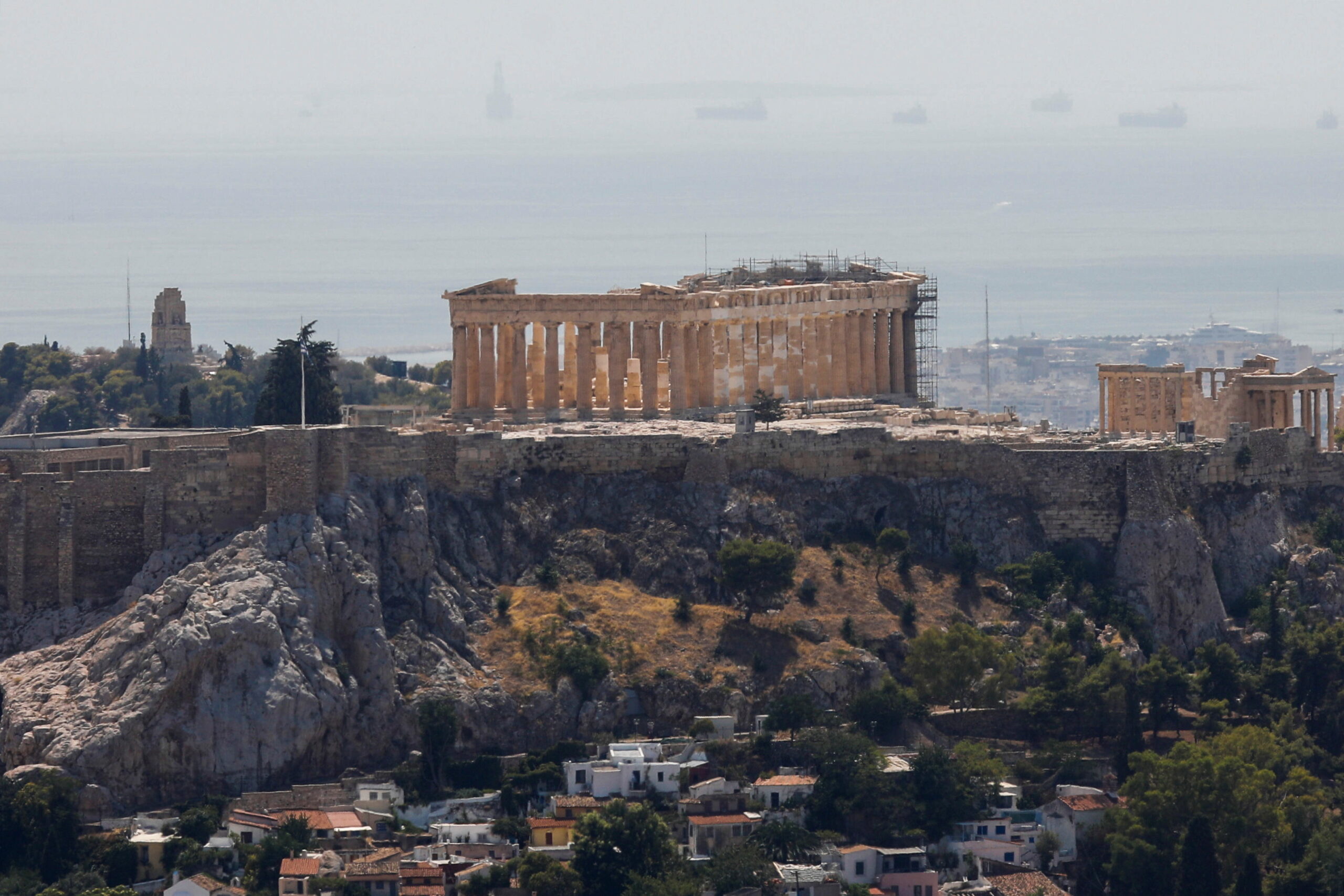 The path to the Acropolis in Athens is notorious for tourist fainting/Reuters.