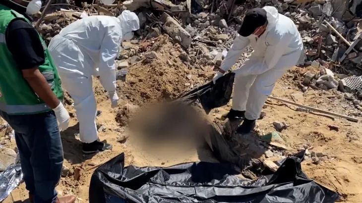 Mass grave was found in Al Shifa hospital/Aljazeera.