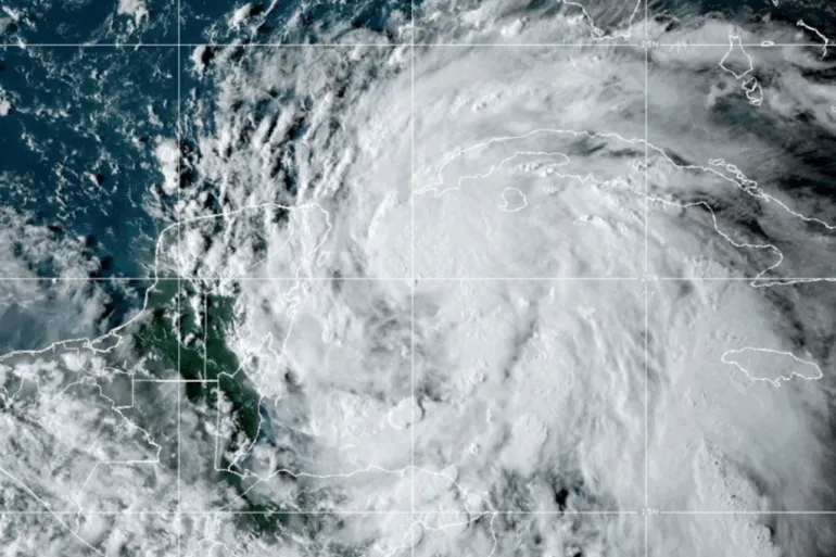 Tropical Storm Helene off the Gulf Coast of Florida near Mexico and Cuba on September. 24, 2024 [NOAA via AP]