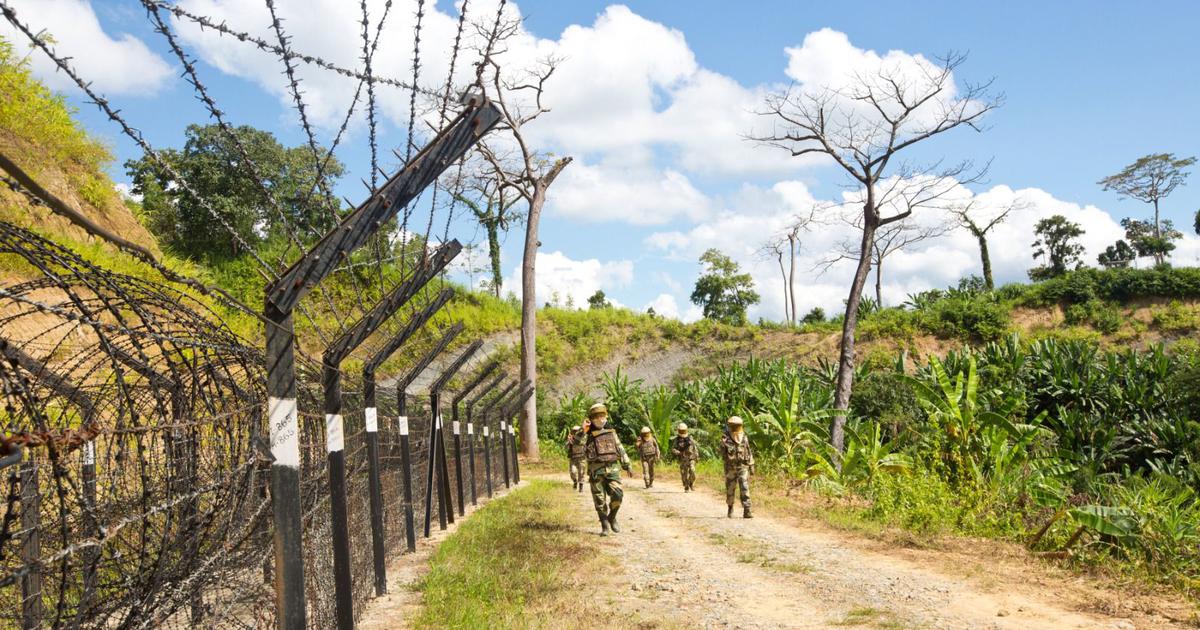 BSF personnel at the India-Bangladesh border in Tripura. Image for representation. | @BSF_Tripura/X