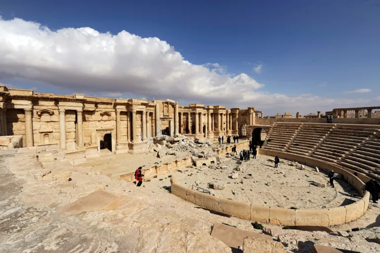 The amphitheater of the ancient city of Palmyra, Syria [File: Omar Sanadiki/Reuters]