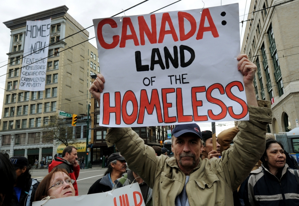 In Canada, the impact of the 2010 Winter Olympics in Vancouver and a growing housing crisis have raised fears that people experiencing homelessness will again be displaced/Amnesty/AFP