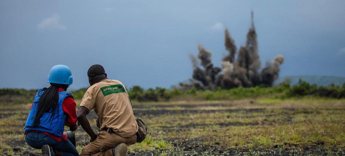 Deminers race to keep up with military technology/© UNMAS DRC Mine action in the Democratic Republic of Congo.