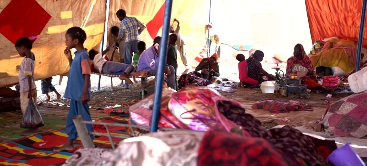 United Nations Living conditions at the Abu Al Naja camp in Sudan.
