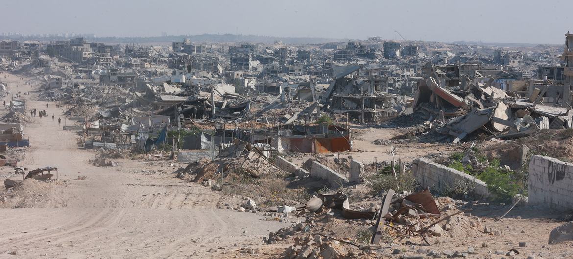 UN News Much of Gaza City has been destroyed in the conflict