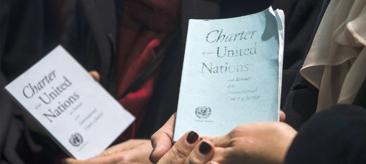 UN Photo/Amanda Voisard/ The principles of the UN Charter are the foundation of the Organization’s work—guiding its mission to promote peace, development, and human rights for all.