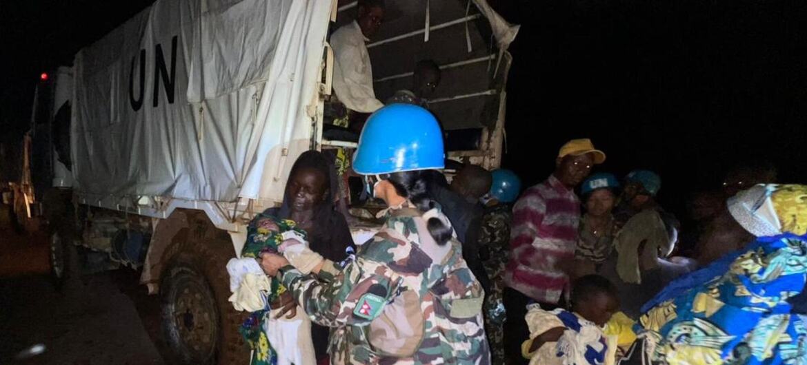 © MONUSCO UN peacekeepers recently rescued 191 people in Ituri, Democratic Republic of the Congo, while under fire from militiamen belonging to two armed groups.